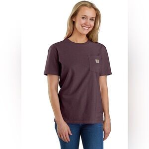 Carhartt Women's Loose Fit Heavyweight Short-Sleeve Pocket T-Shirt Size Medium